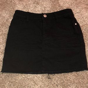 Black Jean Skirt